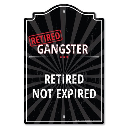 AMISTAD 11 x 17 in. Plastic Sign - Retired Gangster AM2066382